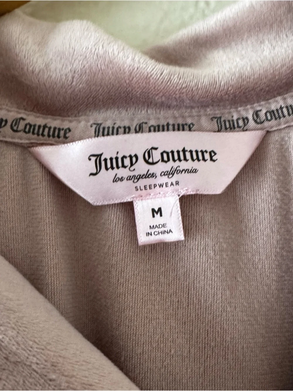 Juicy Couture Two Piece Velour Pajama Set